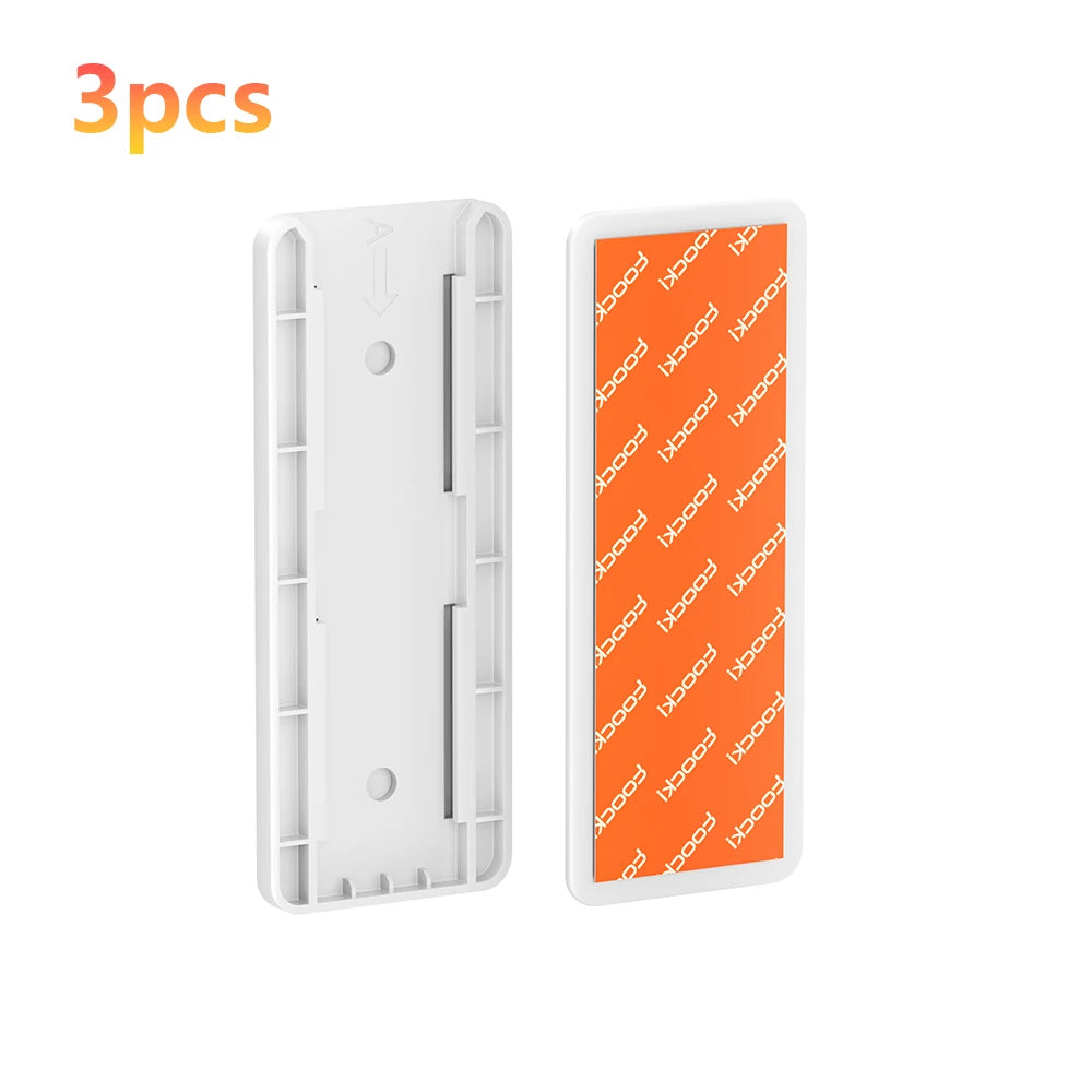 Toocki Self-Adhesive Power Socket Strip Fixator Wall Mounted Self Adhesive Punch Free Row Plug Holder for Kitchen Home Office