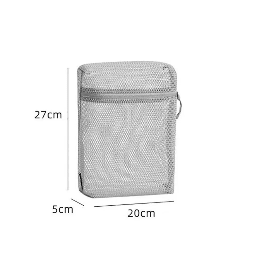 Casual Nylon Storage Pouch With Zipper Hand-held Mesh Pouch Multipurpose Mesh Toiletry Wash Bags Travel