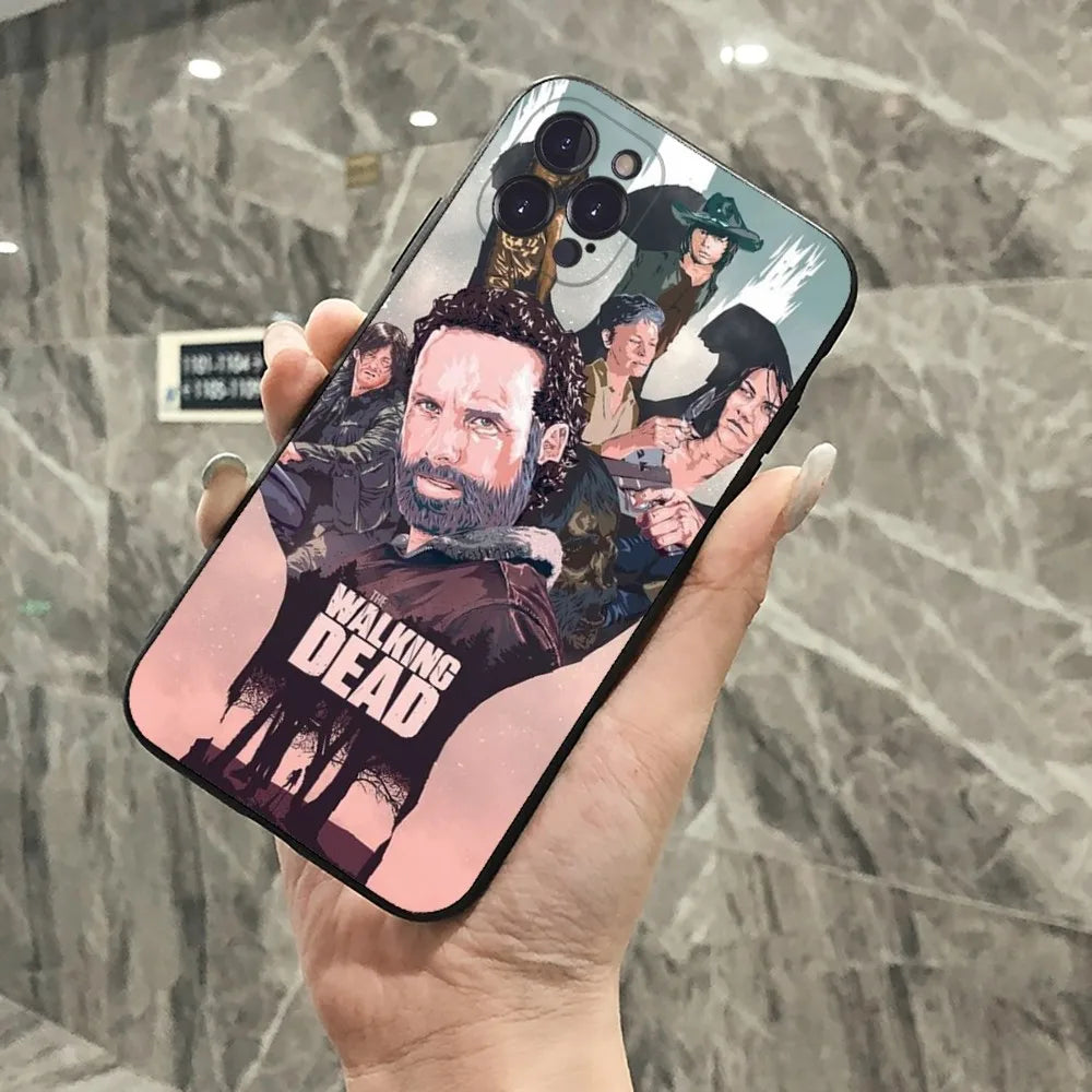 The Walking Dead Phone Case For iPhone 15 14 11 12 13 Mini Pro XS Max Cover 6 7 8 Plus X XR SE 2020 Funda Shell