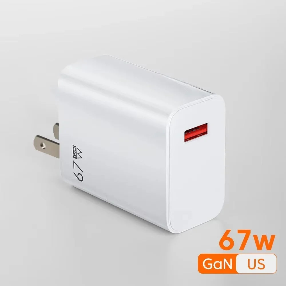 67W USB Fast Charger For Xiaomi 6A Type C Cable Phone Power Adapter For Mi 12 11 POCO X5 X4 Pro Redmi Note9 10 11 Charging Line