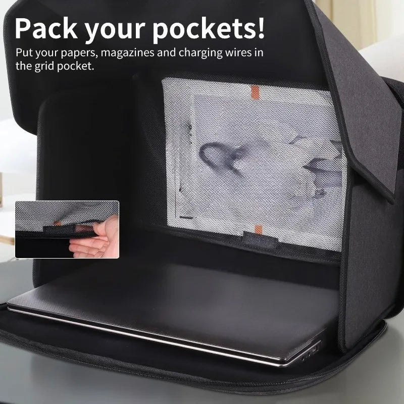Laptop Bag Laptop Sun Shade, Lightweight Laptop Sun Glare Shield Privacy Cover for Working Outside 14inch