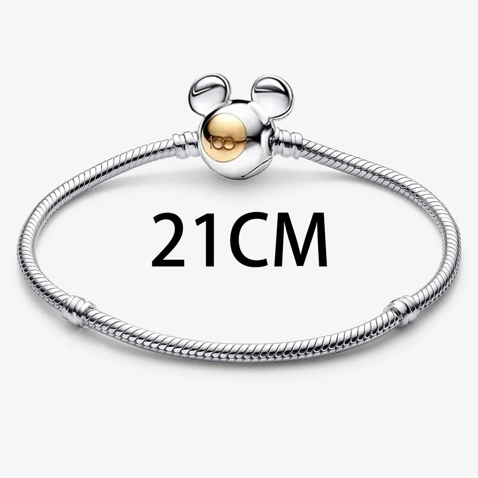 New 925 Silver Gold Bear Love Dog Bead Eternal Lucky Leaf Pumpkin Car Pendant Fashionable DIY Charm Exquisite Jewelry Gift