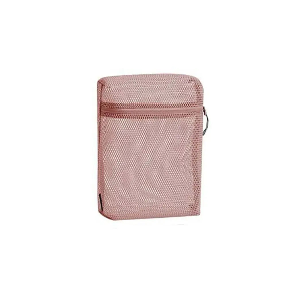 Casual Nylon Storage Pouch With Zipper Hand-held Mesh Pouch Multipurpose Mesh Toiletry Wash Bags Travel