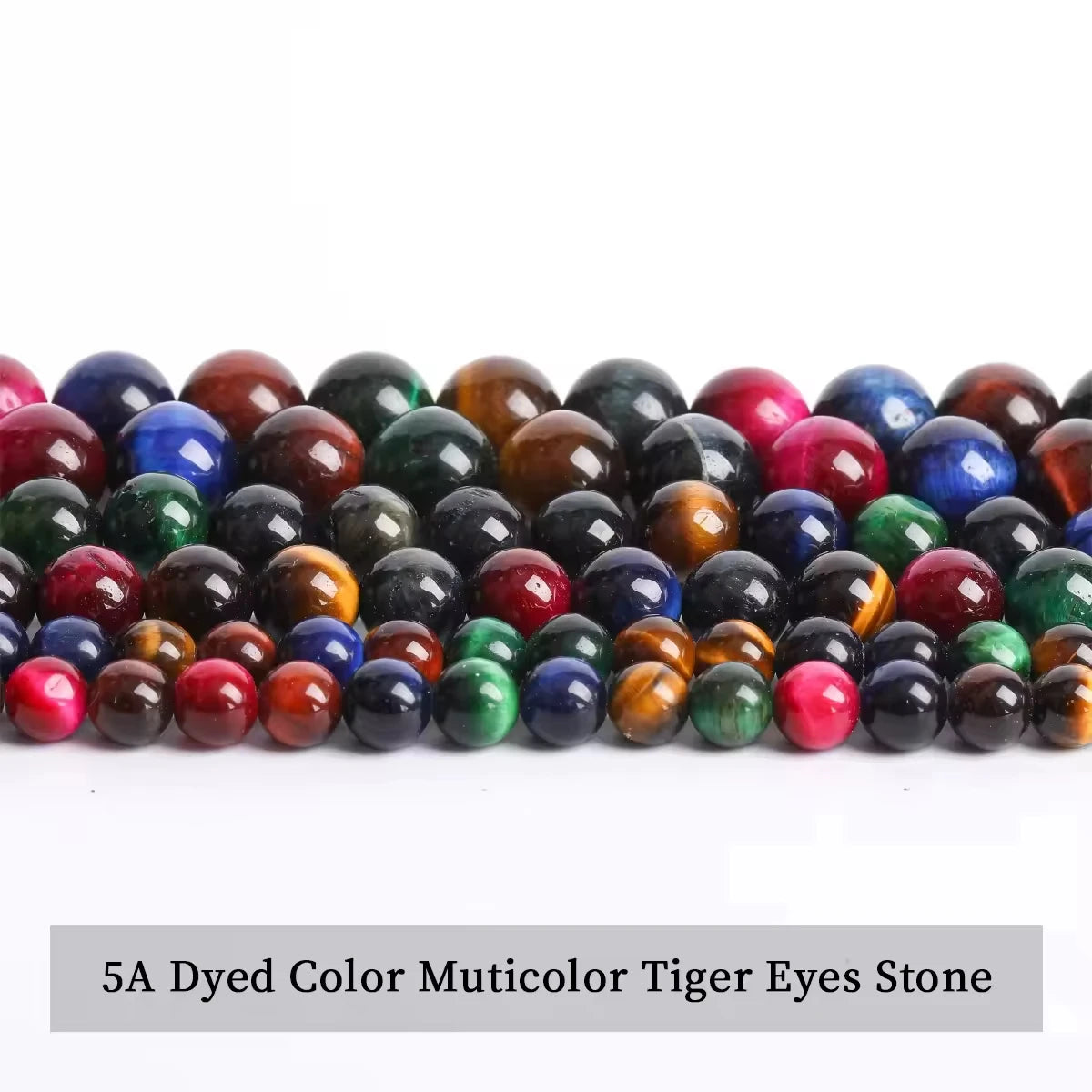 Natural Stone Yellow Red Blue Tiger's Eye Bead Round Loose Spacer Bead 4-12mm For Jewelry Making Diy Necklace Bracelet Accessoy