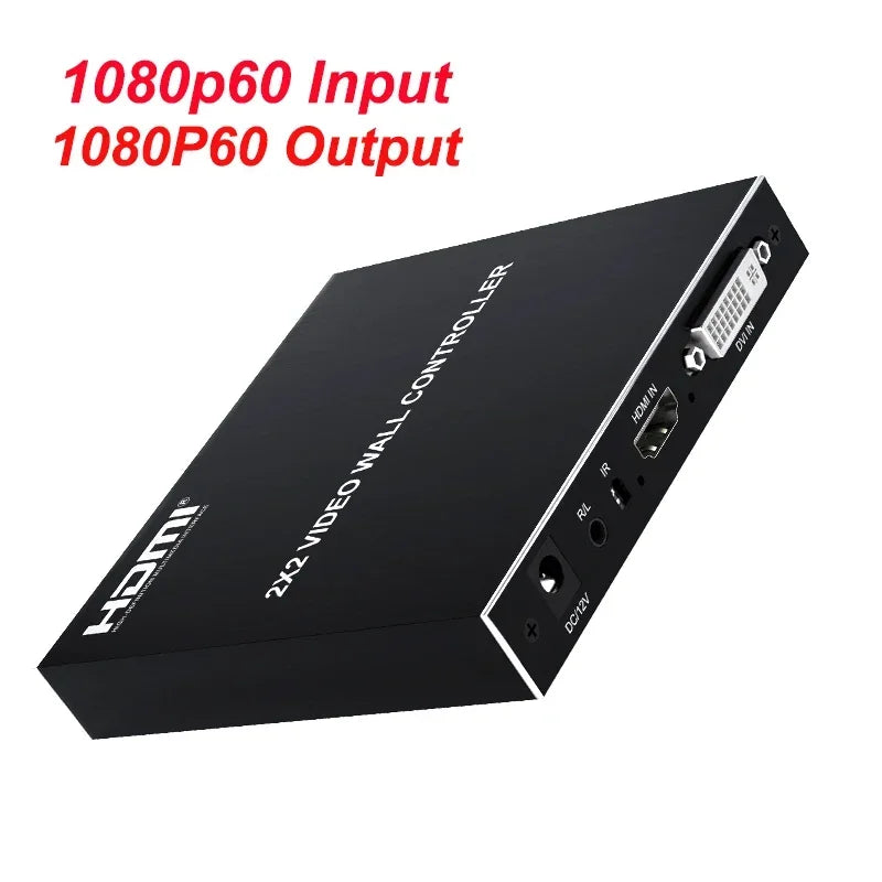 4K 2x2 HDMI TV Wall Controller Multi Monitor Splicing Processor 1X2 1X4 1X3 2X1 3x1 4X1 Video Wall Stitching Box Screen Splicer