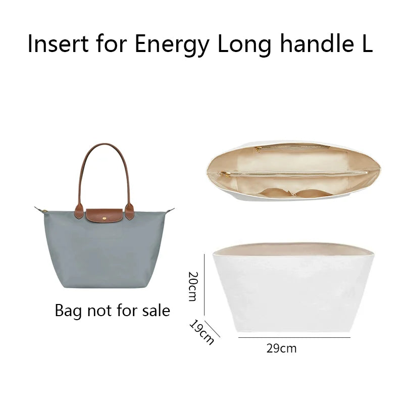 Bag Organizer Insert For Longchamp Energy Small Medium Mini Bag Dupont Paper Bag Support Bag Insert Inner Bag Bag Accessories