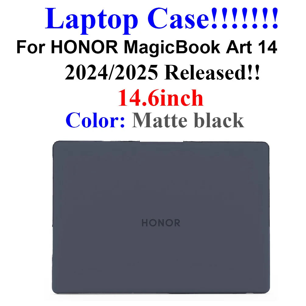 Laptop Case for HONOR MagicBook Art 14 2025 2024 14.6Inch Crystal & Matte PC Cover for MagicBook Art14 Protective Hard Shell