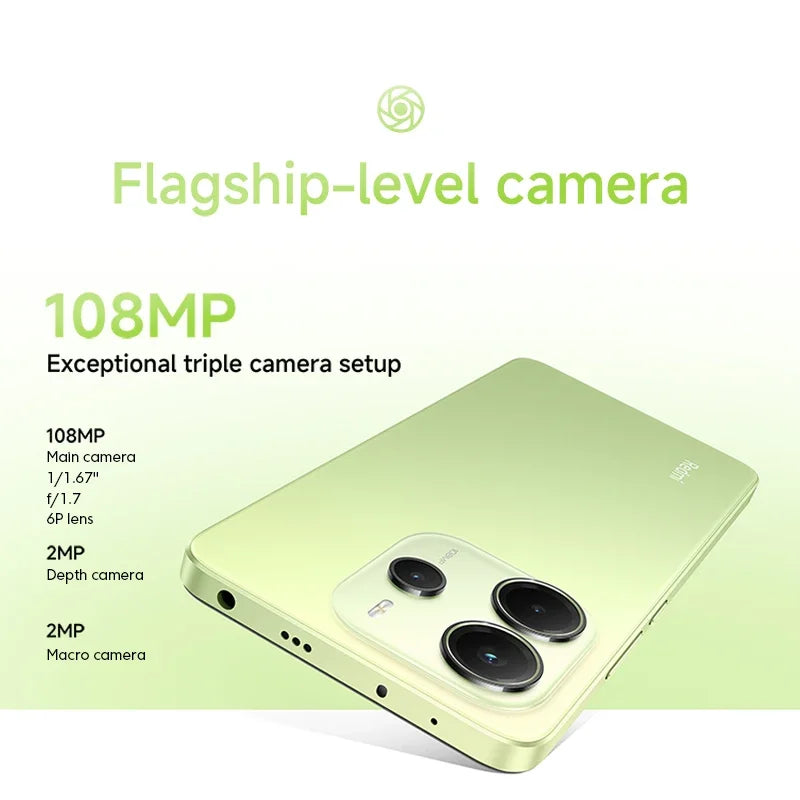 Xiaomi Redmi Note 14 MediaTek Helio G99-Ultra 120Hz 108MP AI Camera 5500mAh Global Version 33W 6.67" AMOLED