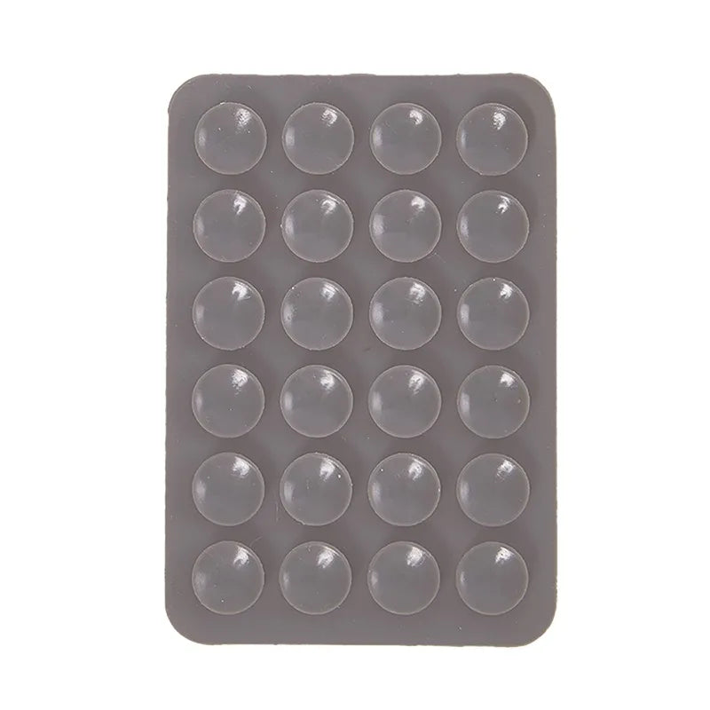 Double Side Silicone Suction Pad For Mobile Phone Fixture Suction Cup Backed Adhesive Silicone Rubber Sucker Pad For Fixed Pad