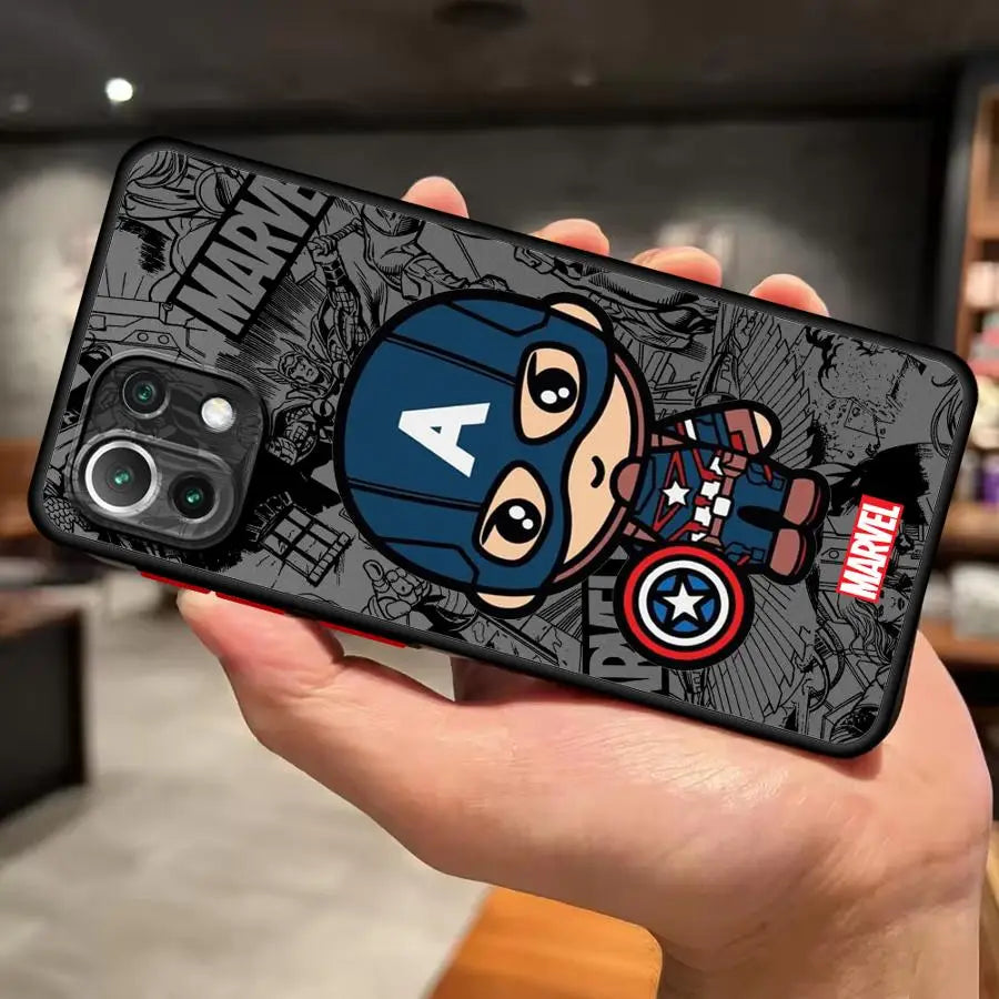 Case for Xiaomi Mi 11T 14 13 Pro 13 11 Lite 12T 12x 10T Back Phone Cover Cartoon Marvel Groot Spiderman