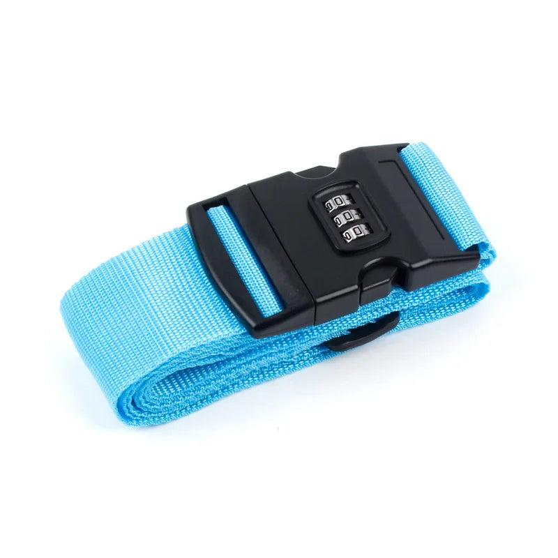 Luggage Strap Anti-theft Luggage Buckle Password Adjustable Bundling Packing Baggage Belt Suitcase Trunk Belts Bag Accessories