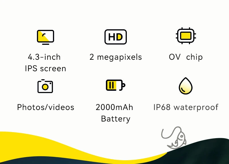 HD1080P Ice Fishing Camera 4.3 Inch LCD Ice Fishing Camera Underwater  1000TVL Portable Fish Depth Finder Water Gift for Men