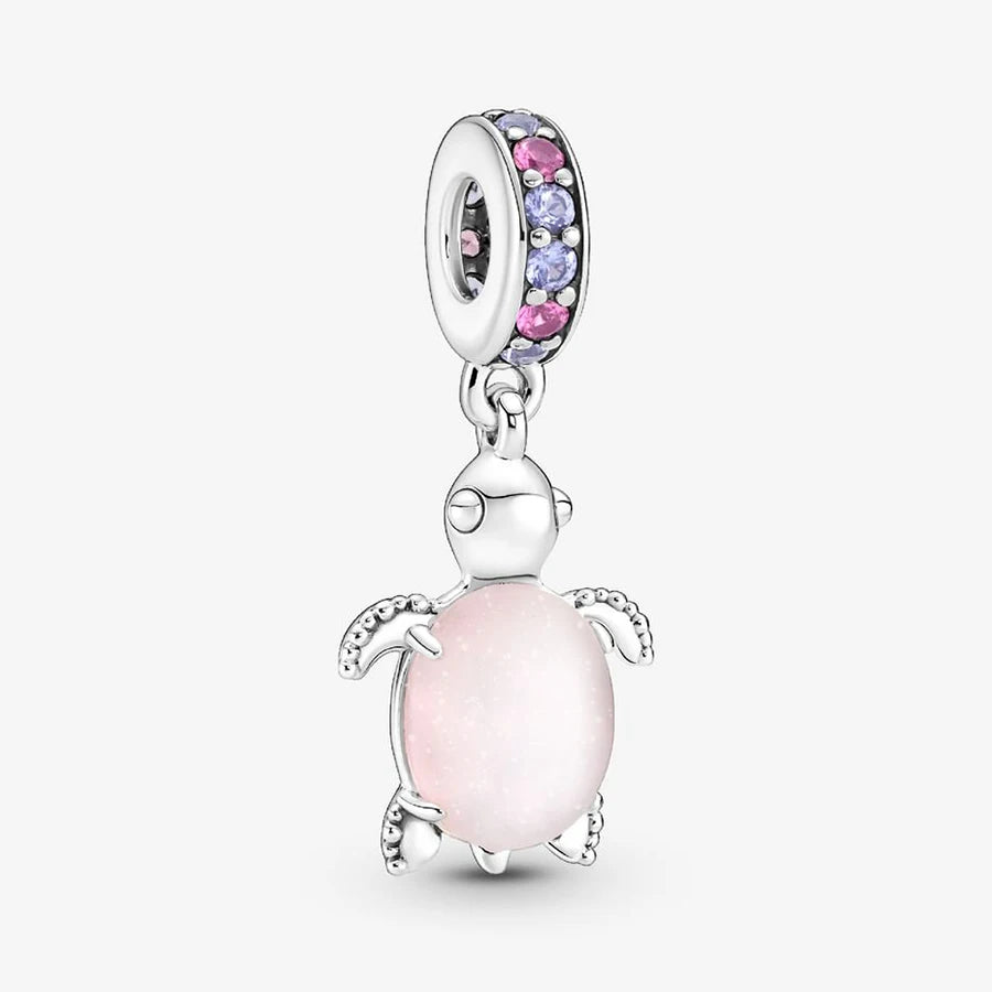New 925 Silver Gold Bear Love Dog Bead Eternal Lucky Leaf Pumpkin Car Pendant Fashionable DIY Charm Exquisite Jewelry Gift
