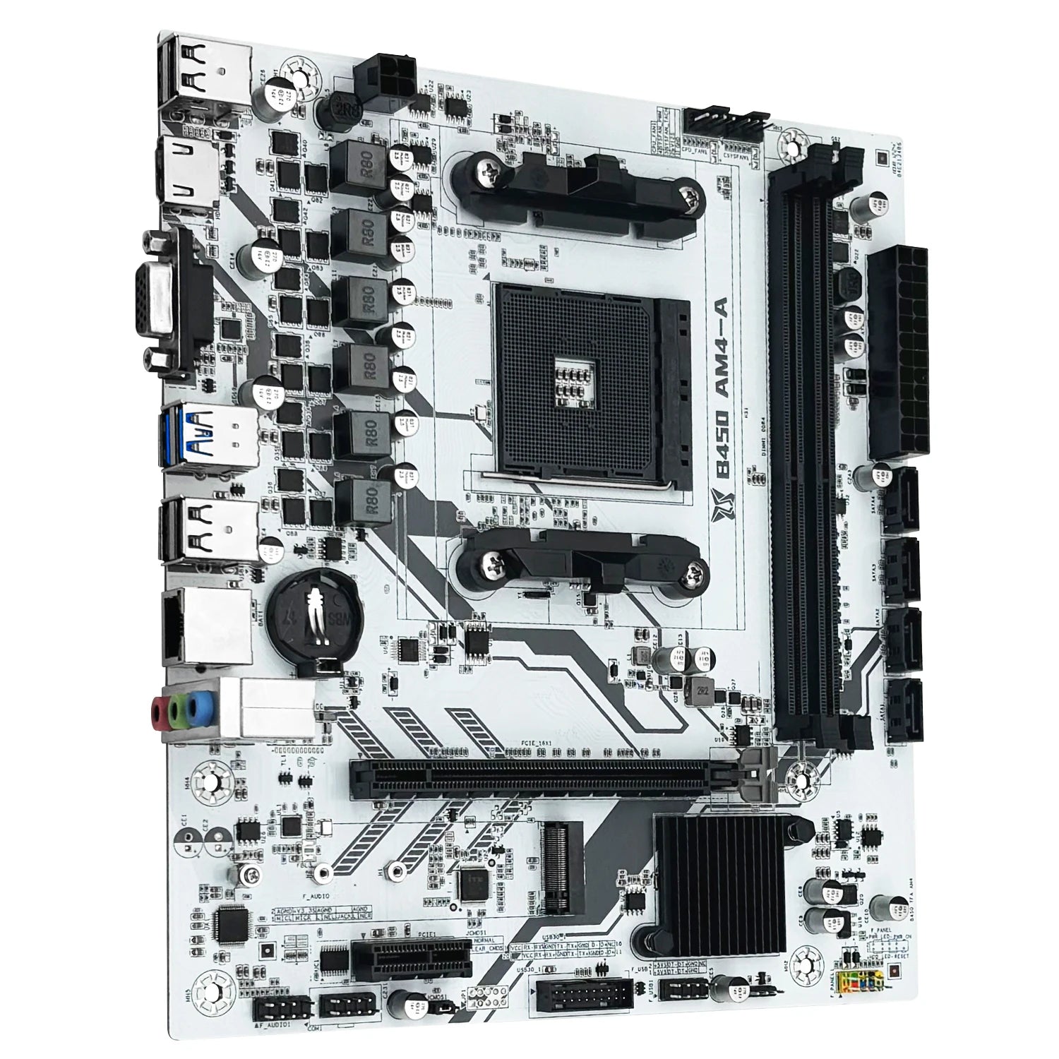 MACHINIS B450 motherboard AMD supports AM4 CPU and DDR4 desktop RAM Dual Channel NVME NGFF M.2 VGA HDMI M-ATX for Ryzen5 series