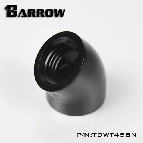 Barrow Black / Silvery / White G1 / 4 '' thread 45 degree Fitting Adapter water cooling Adapter water cooling fitting TDWT45SN