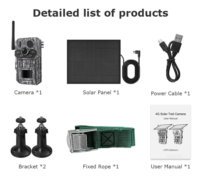 4G Trail Camera HD Video 12MP Images PIR Super-Fast Reflex Trigger Night Vision Wildlife Camera with APP Infrared Camera