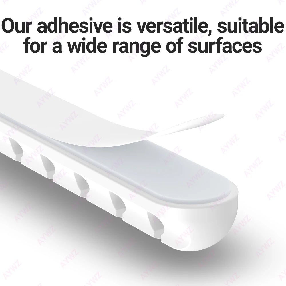 Adhesive Cable Holder Clips Cord Management Wire Organizer for Desktop USB Charging Cable Nightstand Power Cord Mouse Cable 1pc