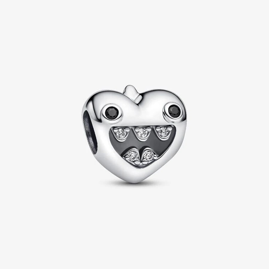 New 925 Silver Gold Bear Love Dog Bead Eternal Lucky Leaf Pumpkin Car Pendant Fashionable DIY Charm Exquisite Jewelry Gift