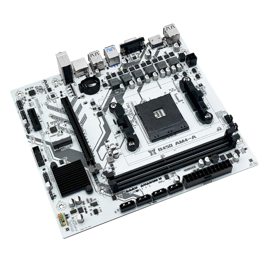 MACHINIS B450 motherboard AMD supports AM4 CPU and DDR4 desktop RAM Dual Channel NVME NGFF M.2 VGA HDMI M-ATX for Ryzen5 series