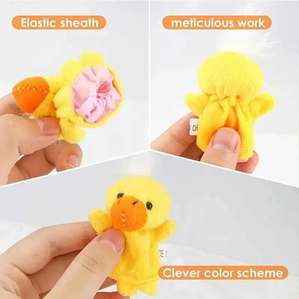 1/5/10 Pcs Cartoon Hand Doll Finger Puppet Baby Children Story Early Education Soothing Doll Plush Toy