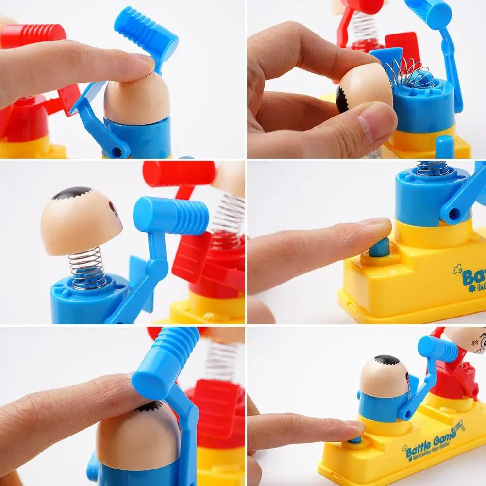 Mini Children's Head Knocking Little Man Fighting Red and Blue Attack and Defense Twin Parent Child Finger Fighting Game Machine