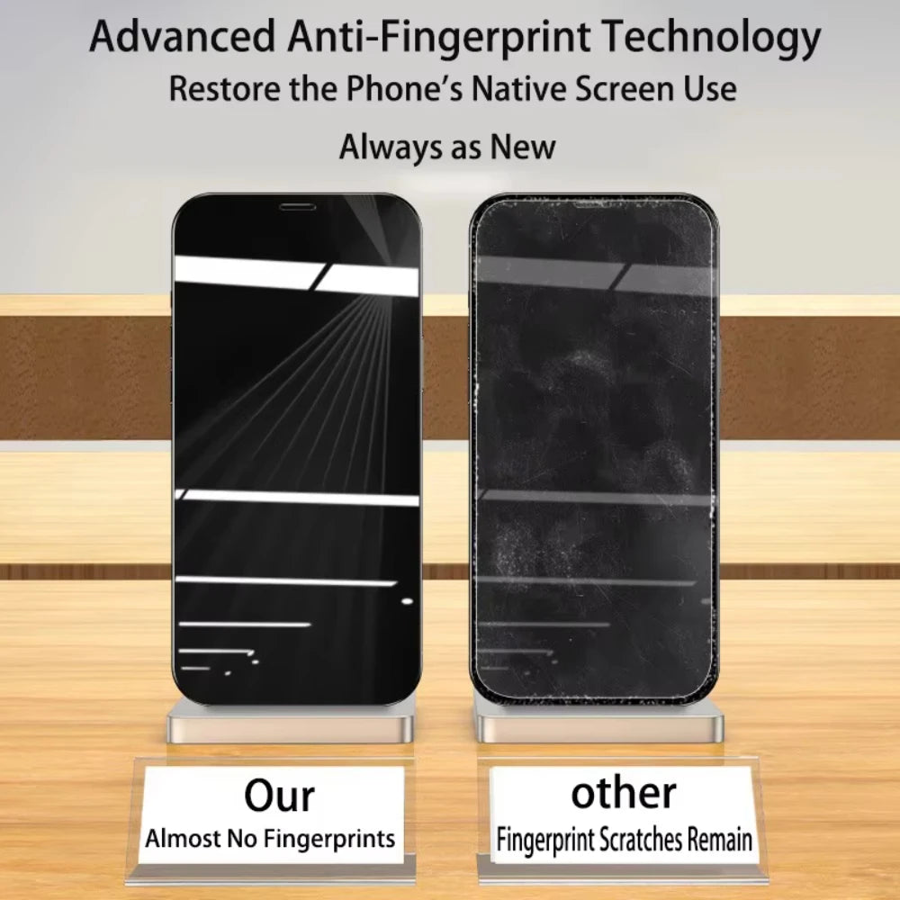 NNBILI 2-4Pcs 9D Screen Protector For iPhone 16 15 14 13 12 11 Pro Max Protective Glass For iPhone 16e Full Cover Tempered Glass