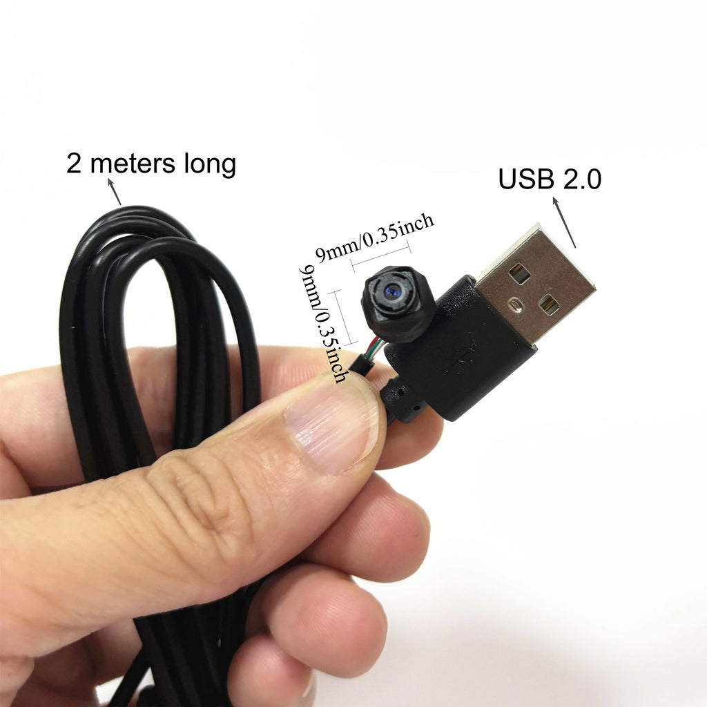 2MP 9mm USB Industrial Mini Camera TYPE-C for PC 30fps 1080P HD Cam Module OTG UVC Small Security for Kiosk Industry AI Robert
