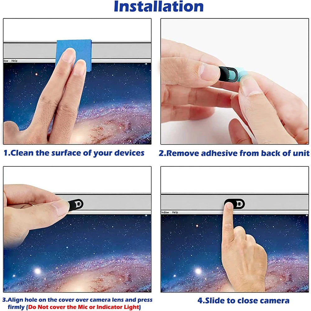5/10 Pcs Webcam Cover Tablet Laptop Camera Covers Slider Mobile Phone Antispy DYM For PC Macbook Tablet Lenses Privacy Sticker