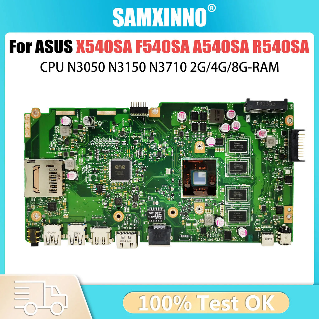 X540SA Laptop Motherboard For ASUS PLACA X540SAA X540S F540S X540 REV 2.1 Mainboard N3050 N3700 N3710 CPU 2G/4GB/8G 100% OK