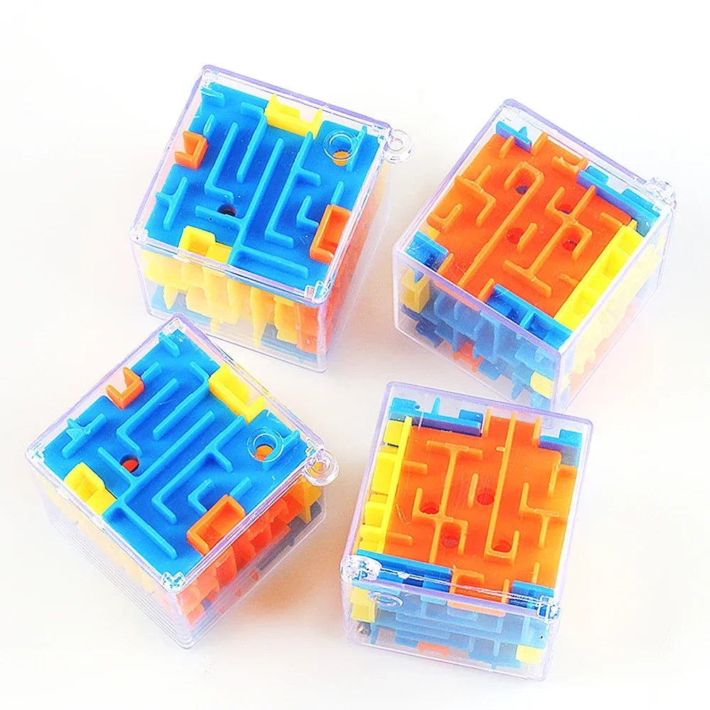 Fun 3D Cube Rolling Beads Maze Educational Toys Boys Girls Birthday Wedding Guest Gift Giveaway  Kids Gift Stress Reliever Toys