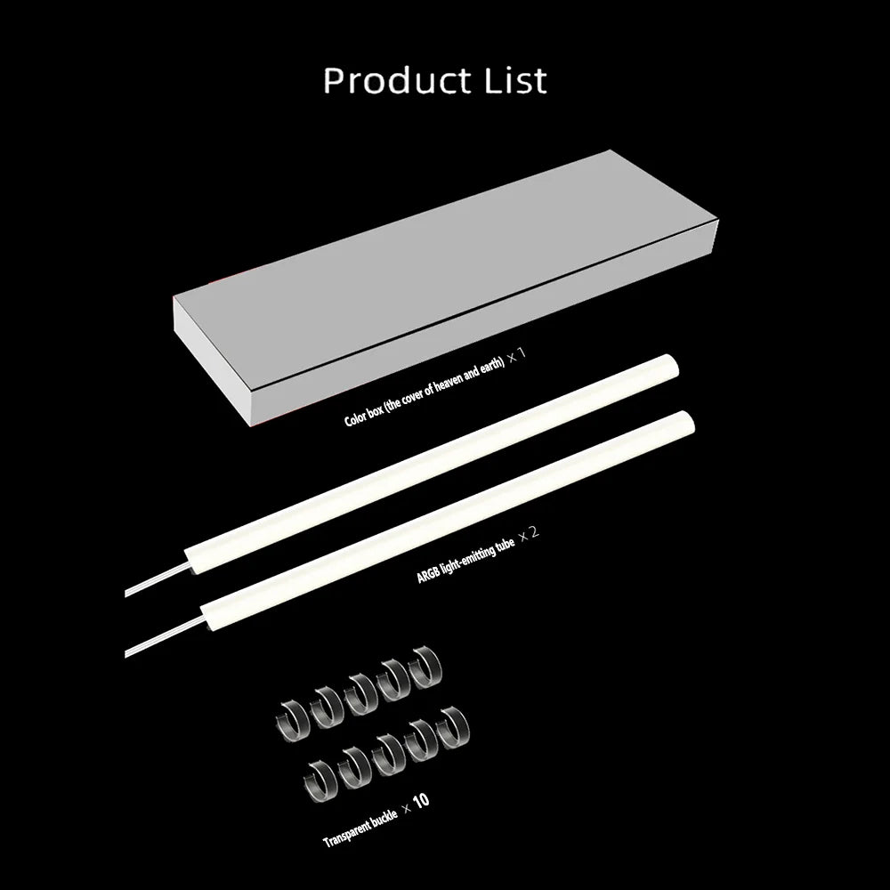 Flexible 5V Addressable ARGB Neon Tube Light with Cover Sleeve for Gaming PC AIO 120 240 360 CPU Water Liquid Cooler Retrofit