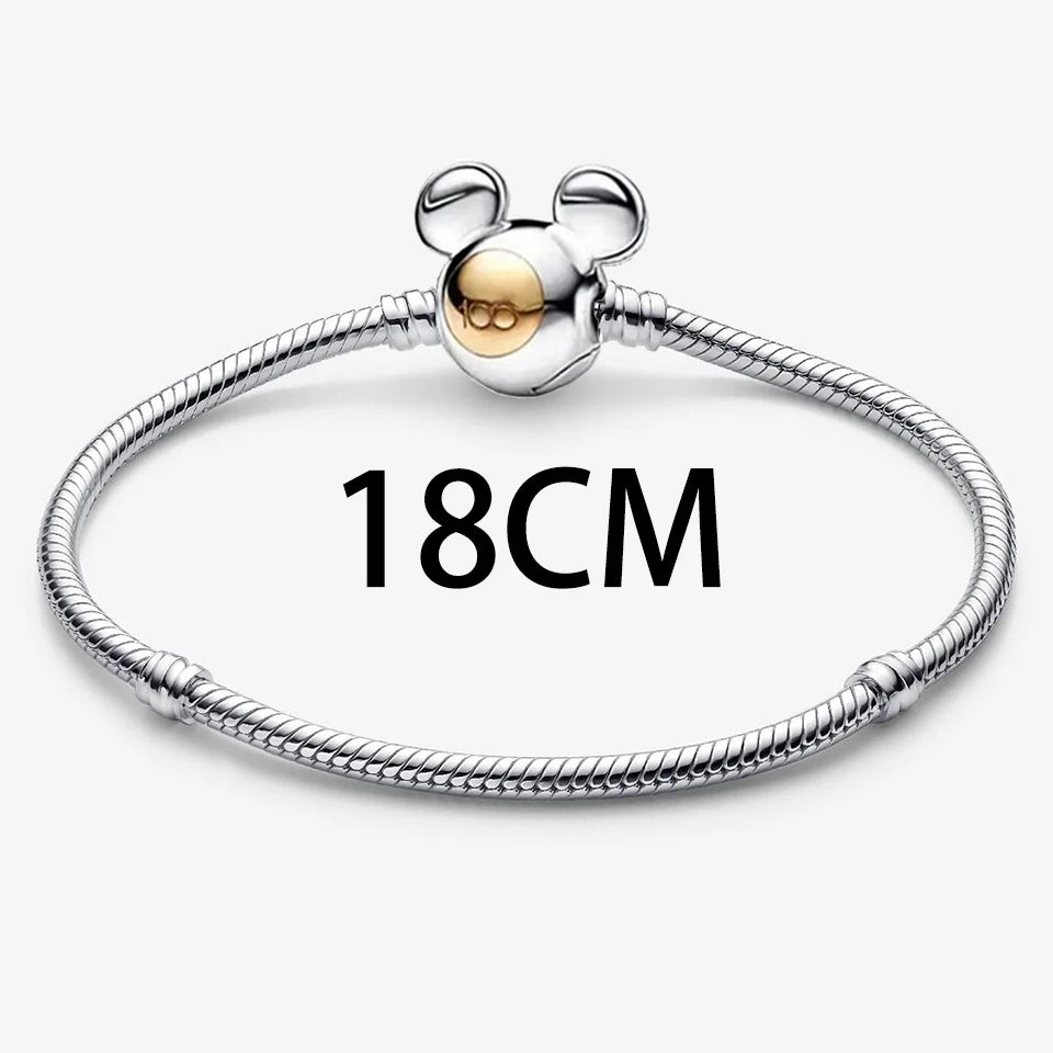New 925 Silver Gold Bear Love Dog Bead Eternal Lucky Leaf Pumpkin Car Pendant Fashionable DIY Charm Exquisite Jewelry Gift