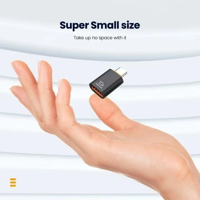 10A OTG USB 3.0 To Type C Adapter USB Female To Type c Male Fast Charging adapter OTG USB C For Xiaomi Samsung Laptop PC