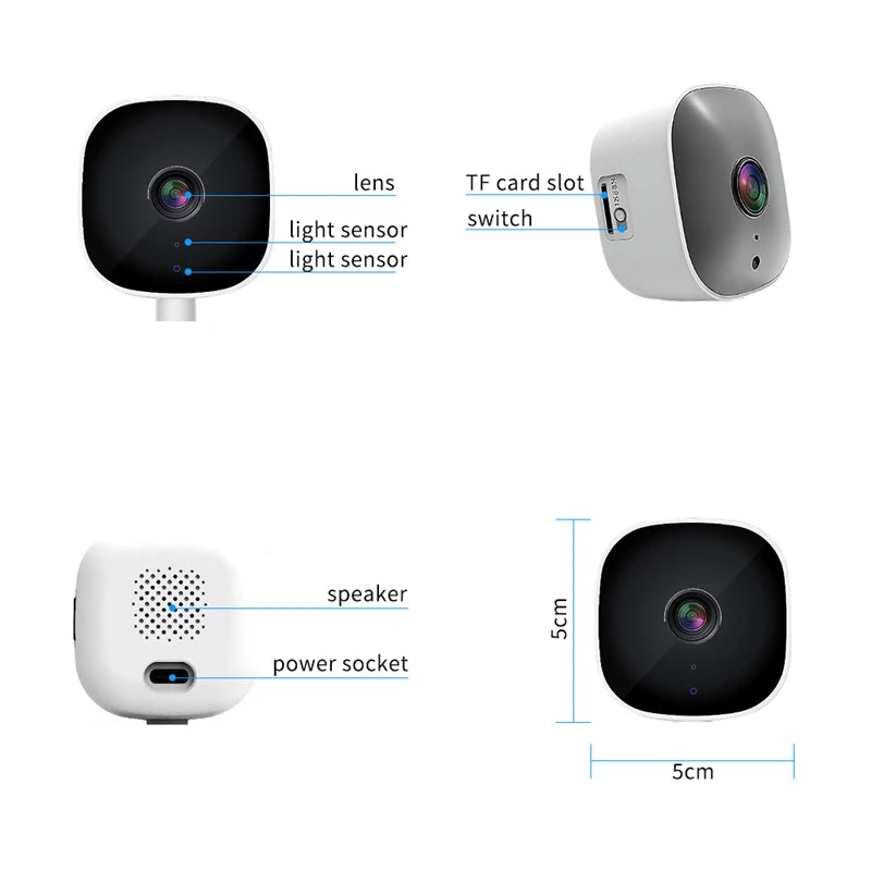4K WiFi Camera Safety Monitor Mini 1080P HD Camcorders Indoors Night Version Video Intelligent Camera Security Protection NEW