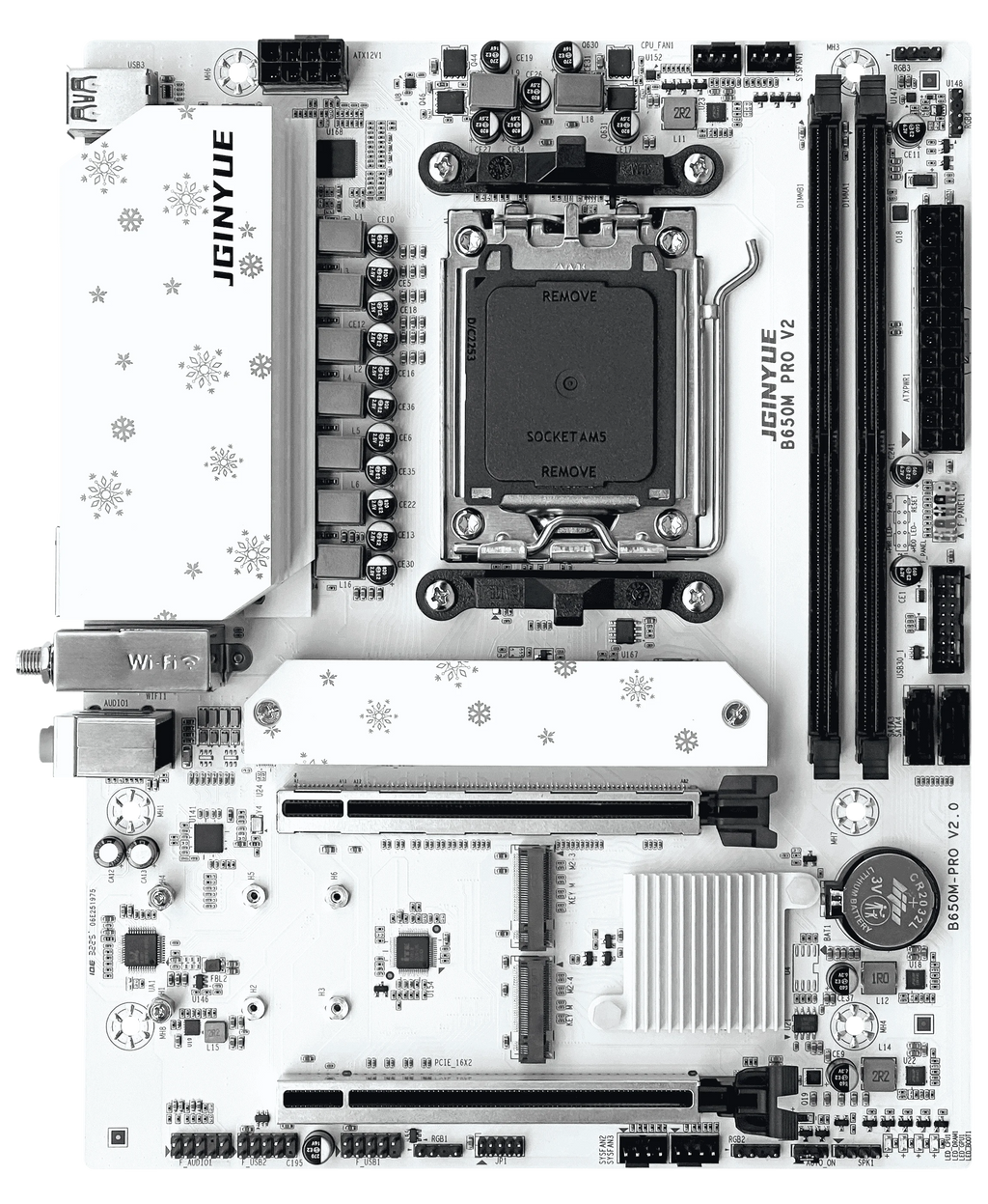 JGINYUE B650M PRO V2 AM5 Motherboard M-ATX For AMD® Ryzen7000/8000/9000 Series DDR5 MAX 96GB RAM M.2 Slot*3 PC computer no-WiFi