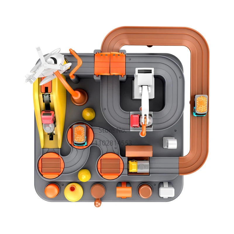 Hot Racing Rail Car Model Train Track Adventure Game Animals Space Rocket Toys Children Educational Brain Mechanical Interactive