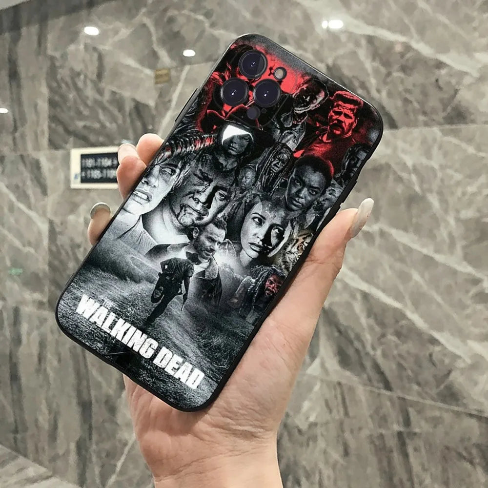 The Walking Dead Phone Case For iPhone 15 14 11 12 13 Mini Pro XS Max Cover 6 7 8 Plus X XR SE 2020 Funda Shell