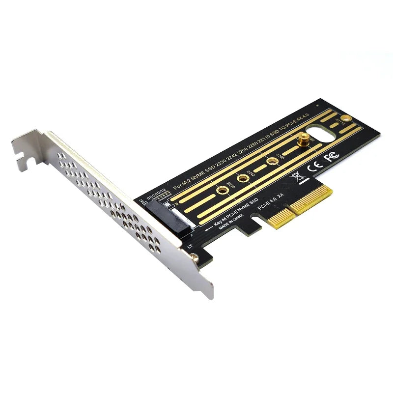 NVME PCIE Adapter M.2 Expansion Card 64Gbps PCIe4.0 X4 Gen4 M-key for 2230 2242 2260 2280 22110 M.2 SSD M.2 NVME to PCIE Adapter
