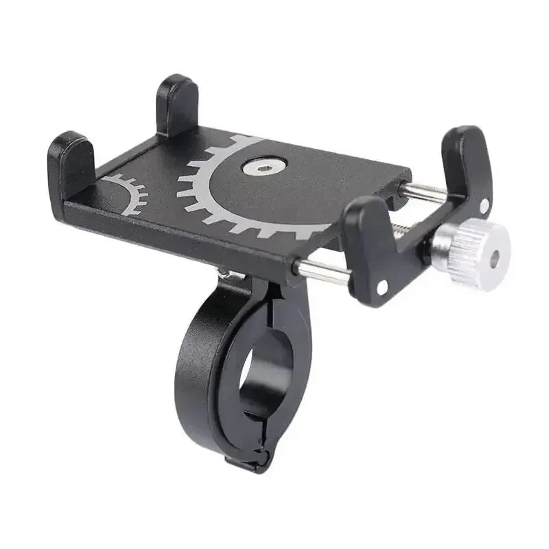 Universal Bicycle Phone Holder Mount - Metal GPS Riding Stand Bracket for MTB Motorcycle Bike Moto Handlebar with Anti-Slip Clip