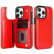 Luxury PU Leather Wallet Case For iPhone 16 15 14 13 12 11 Pro Max SE X XR XS Max 8 7 Plus Kickstand Card Holder Slots Cover