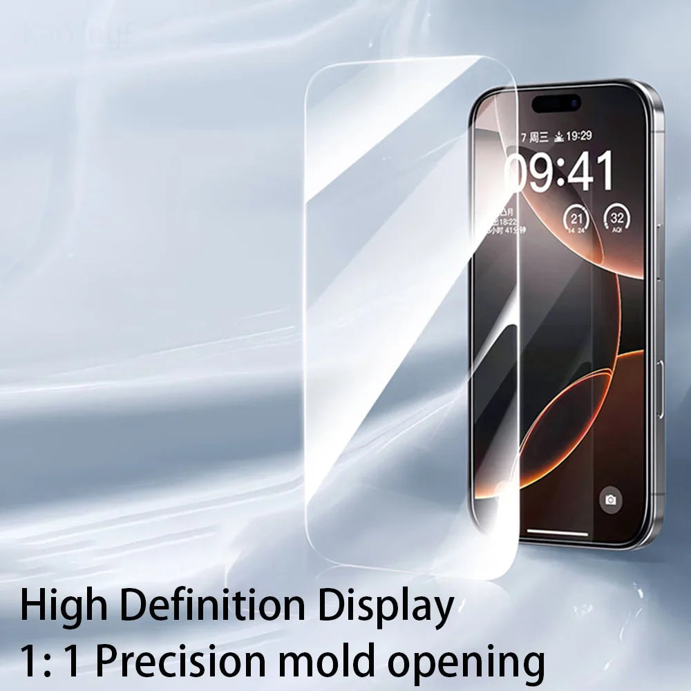 4Pcs Full Cover Tempered Glass For iPhone 17 16 15 14 13 12 11 Pro Max Screen Protector For iPhone 7 8 Plus X XS Max XR Glass