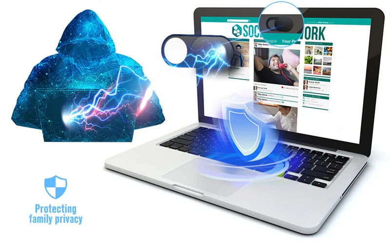 Webcam Cover Shutter Magnet Slider Plastic Camera Cover for iPad Tablet Web Laptop Pc Camera Mobile Phone Lenses Privacy Sticker