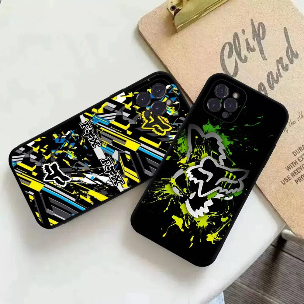 Motorcycle F-Foxes Soft Back Phone Cover Case For IPhone 17 16 Pro Max 15 12 11 16e 13 Mini 14 15 Plus