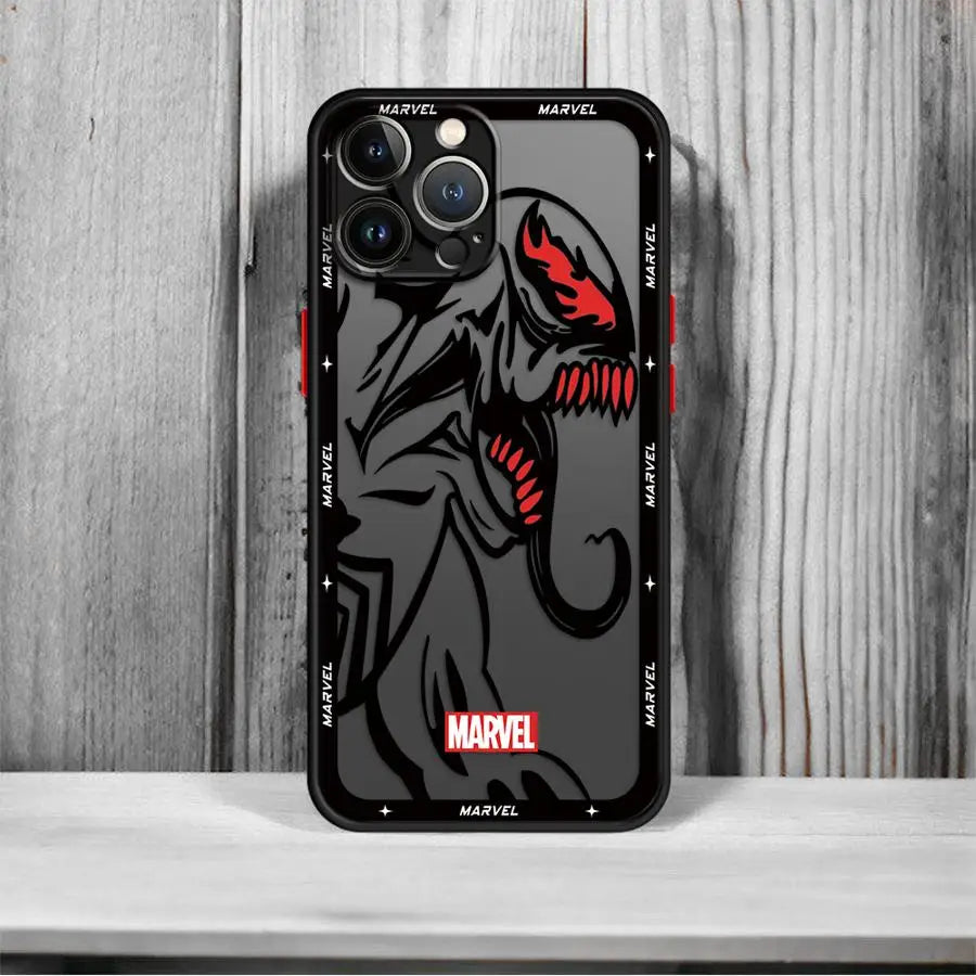 Case for iPhone 17 Pro Max Air 7 8 SE 11 XS XR 12 16 Plus 14 15 13 Mini Funda Back Phone Cover Marvel Groot Venom