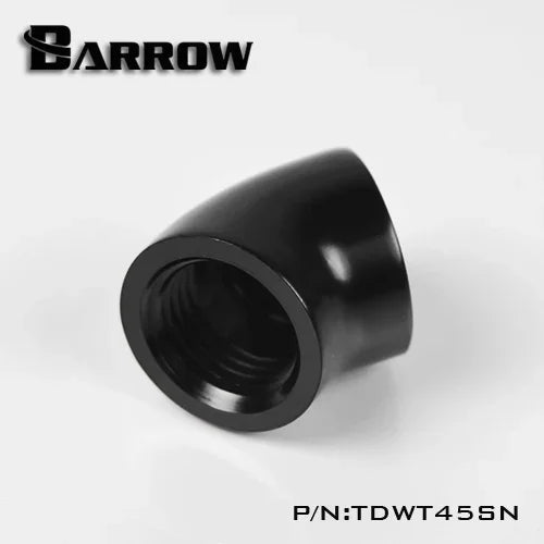 Barrow Black / Silvery / White G1 / 4 '' thread 45 degree Fitting Adapter water cooling Adapter water cooling fitting TDWT45SN