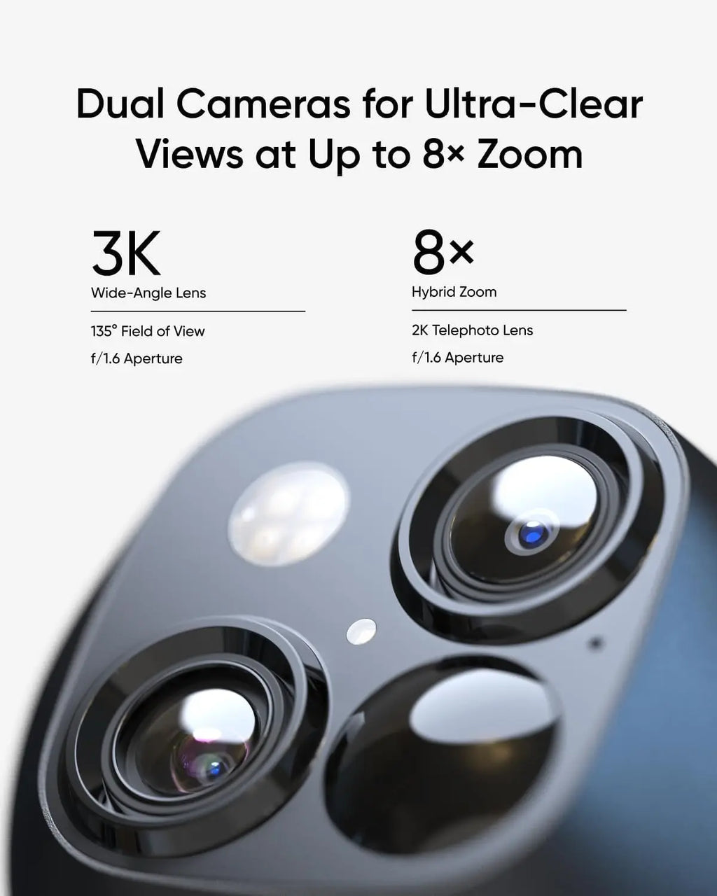 Renewed eufy Security SoloCam S3(S340), Solar Security Camera, Wireless Outdoor Camera, 360 Degree Pan & Tilt Surveillance