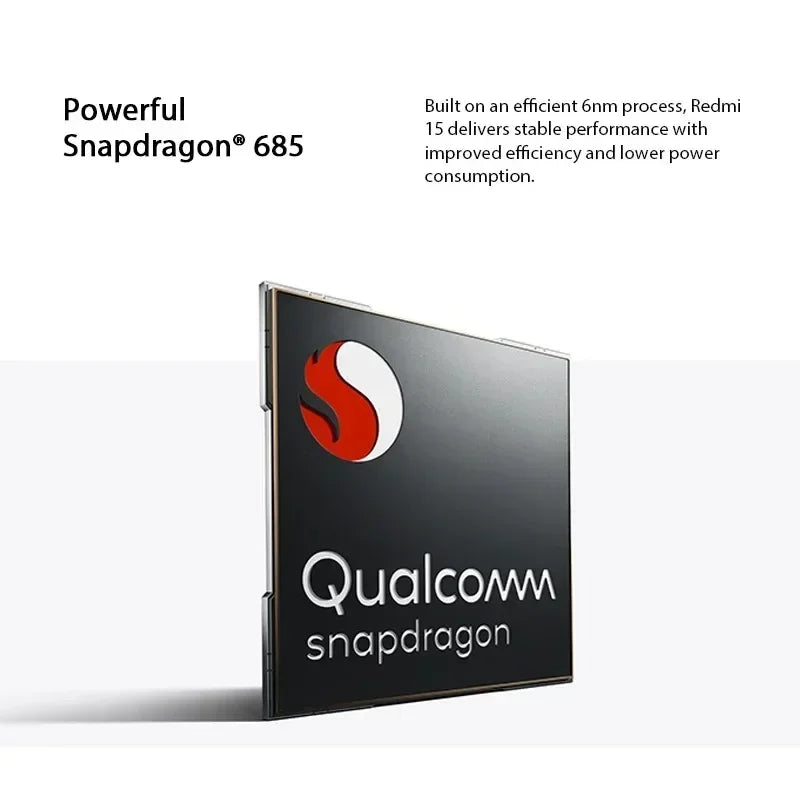 Redmi 15 Global Version Smartphone 50MP 6.9" Up to 144Hz Snapdragon 685 Mobile Platform 33W Fast Charging 7000mAh Battery IP64