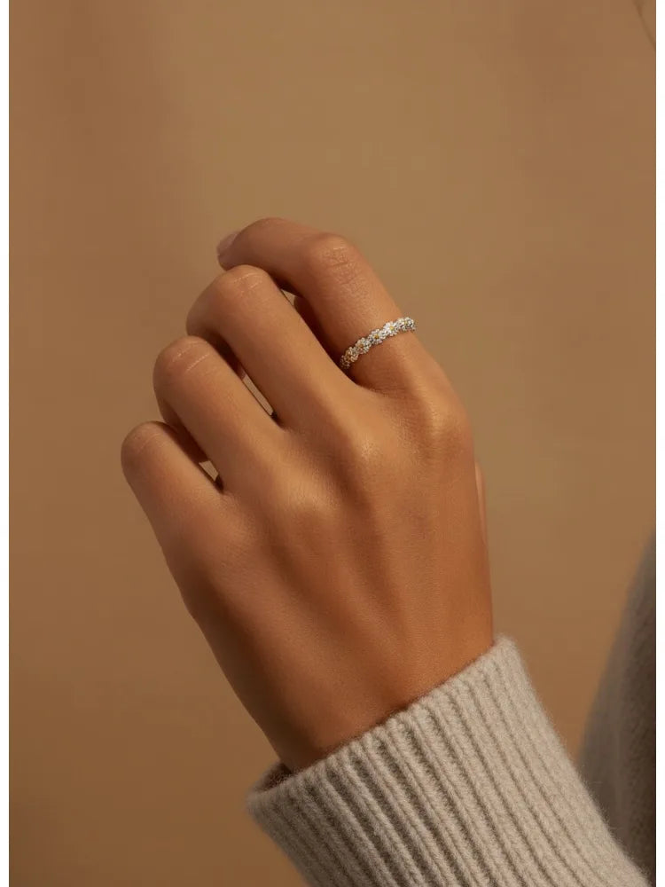 925 Sterling Silver JamesAvery Vintage Daisy Rings for Women Anniversary Engagement Wedding High Quality Fine Jewelry Gift