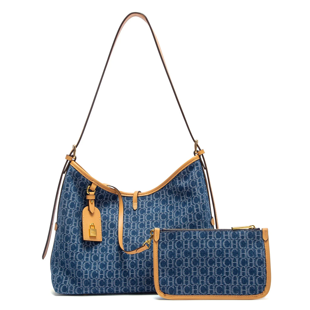 C-H Woman Tote Bag New Wine Red Mother and Child Bag Leisure Vacation Handbags