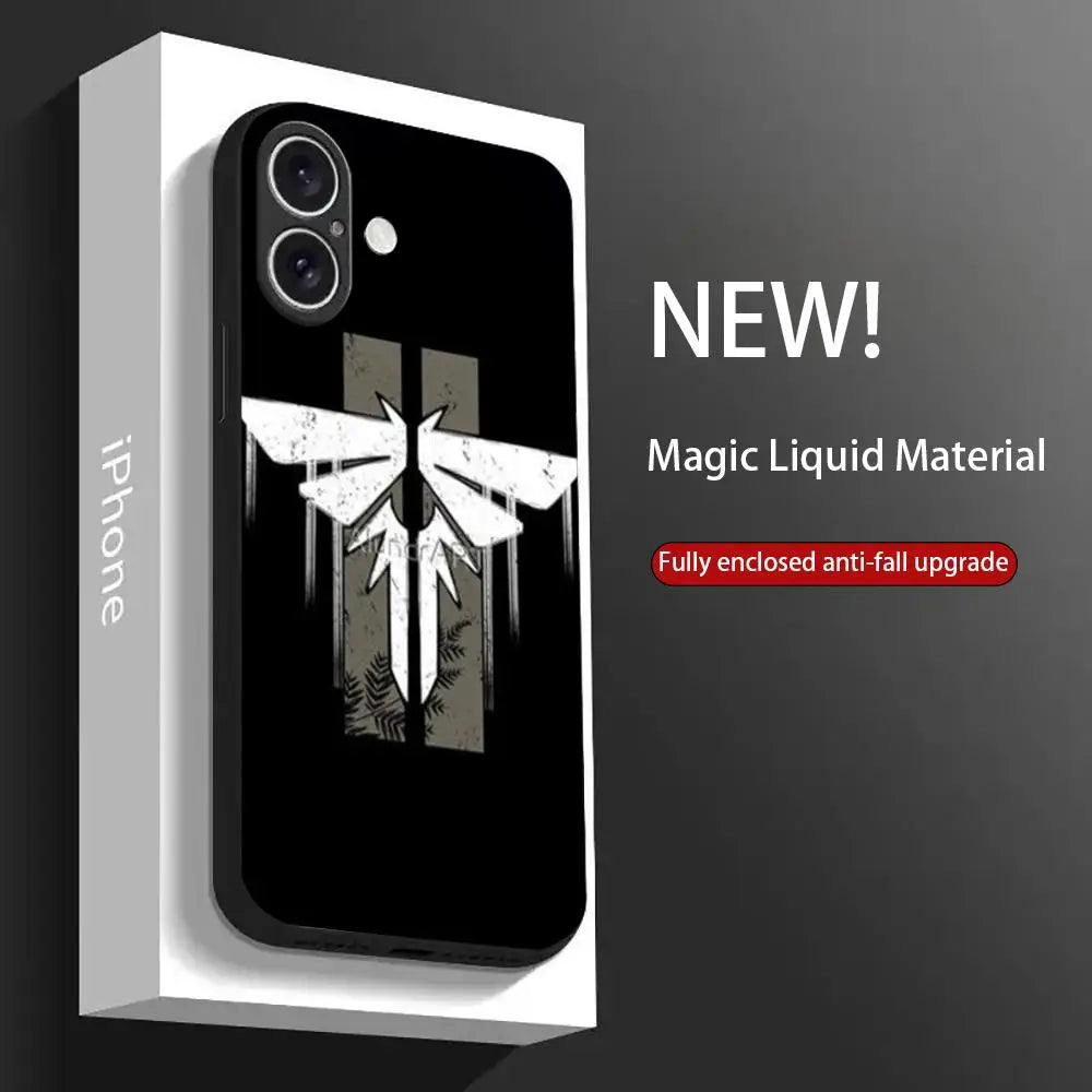 thelastofusES Phone Case For iPhone 16 15 14 13 12 11 X XR XS XSMAX 8 Plus Mini Pro Max Soft Black Phone Cover